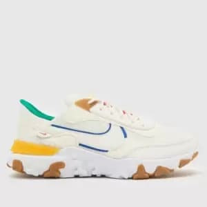 Nike React Revision Trainers In White Multi