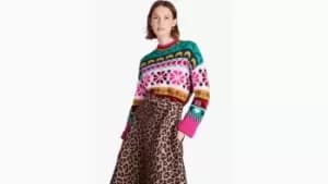 Spade Flower Intarsia Sweater