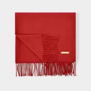 Red Blanket Scarf KLS464
