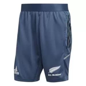 adidas New Zealand All Blacks Rugby Shorts 2022 2023 Mens - Blue