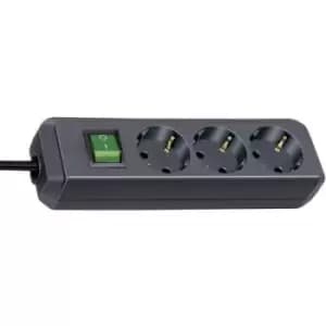 Brennenstuhl 1152300015 Power strip (+ switch) 3x Black PG connector
