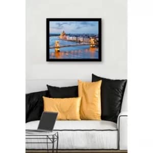 SC0792 Multicolor Decorative Framed MDF Painting