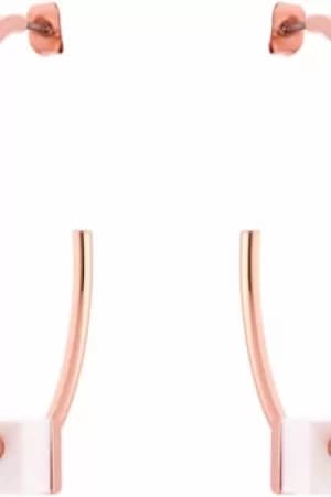 Karen Millen Geo Cube Hoop Earrings KMJ1058-24-08