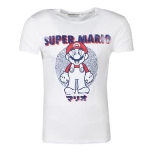 Nintendo - Anatomy Mario Unisex Large T-Shirt - White