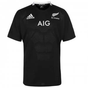 adidas New Zealand All Blacks Home Rugby Shirt 2018 2019 - Black