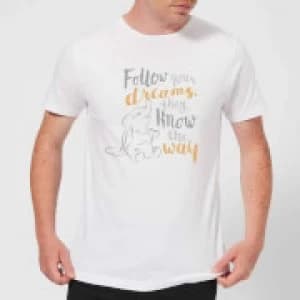 Disney Dumbo Follow Your Dreams Mens T-Shirt - White
