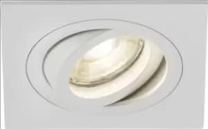 KnightsBridge Ambar Single Tilt Square Downlight White