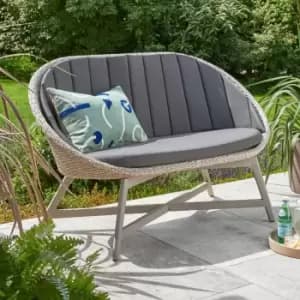 Norfolk Leisure Chedworth Curved Bench - Grey