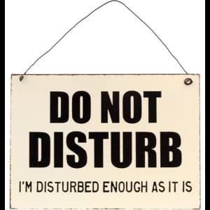 Do Not Disturb Sign