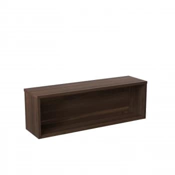 Reception Modular 1200W Straight Hutch Unit - Dark Walnut
