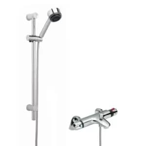 Nuie Thermostatic Bath Shower Mixer & Kit Chrome