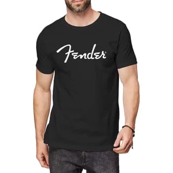 Fender - Classic Logo Unisex Small T-Shirt - Black