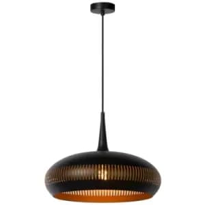 Lucide RAYCO - Pendant Light - Ø45cm - 1xE27 - Black