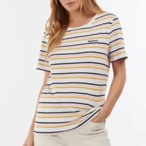 Barbour Womens Picnic T-Shirt - Cloud Stripe - UK 10