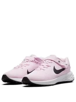 Nike Revolution 6 Flyease - Pink/Black, Size 4
