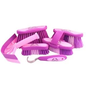 Charles Bentley Slip Not Horse Grooming Brushes Only - Purple