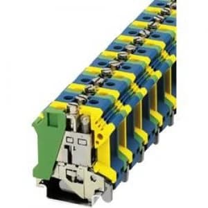 PEN feed through terminal block UIK 16 PEN Phoenix Contact Green yello