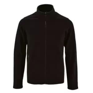SOLS Mens Norman Fleece Jacket (3XL) (Black)