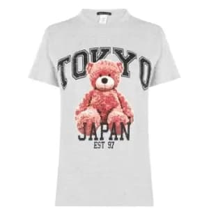 I Saw It First Tokyo Teddy T-Shirt - Grey