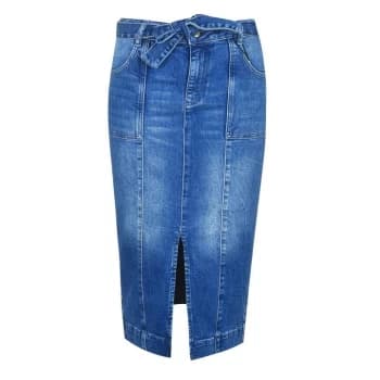 Biba Denim Tie Skirt - Blue