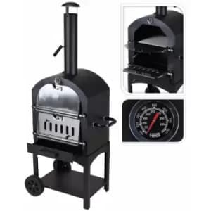 ProGarden BBQ Pizza Oven Black - Black