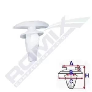 ROMIX Clip, trim-/protection strip C10070 TOYOTA,HONDA,Yaris Schragheck (_P9_),Yaris Schragheck (_P1_),AYGO (WNB1_, KGB1_)