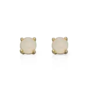 JG Signature 9ct Gold Opal Stud Earrings 4mm