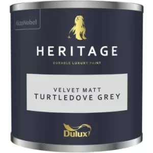 Dulux Heritage Velvet Matt Turtledove Grey Matt Emulsion Paint 125ml