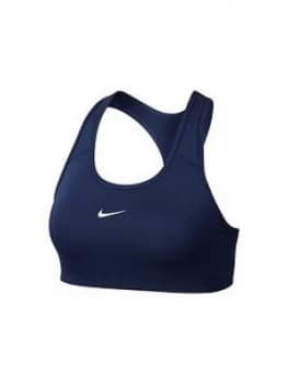 Nike Medium Support Swoosh Sports Bra - Navy