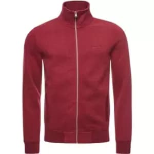 Superdry V Logo Fleece Zip Jacket - Red