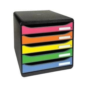 Exacompta Classic A4 BIG BOX PLUS Desktop Drawer Set Harlequin 309798D
