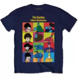 The Beatles - Submarine Characters Kids 11-12 Years T-Shirt - Blue