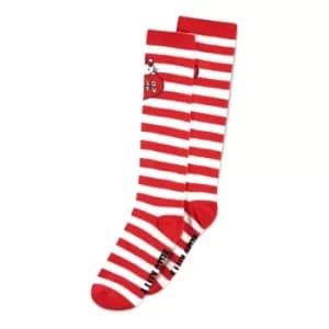 Hello Kitty All-over Striped Logo Knee High Sock (1 Pack)