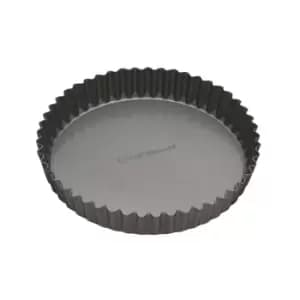 MasterClass Non Stick Fluted Loose Base Quiche Tin Round 20cm Grey