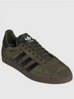 adidas Originals Gazelle, Khaki, Size 10.5, Men