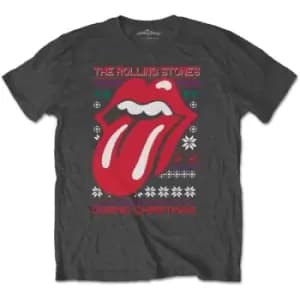 The Rolling Stones - Cosmic Christmas Unisex XX-Large T-Shirt - Grey