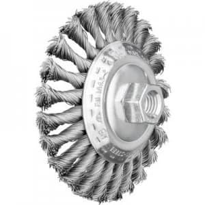 PFERD HORSE cone brush zopft 115 x 26mm wire thickness 0.5mm With thread M14 43315001