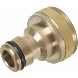Silverline - Tap Connector Brass 3/4 bsp to 1/2 Quick Connect Male