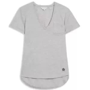 Ted Baker Lovage V Neck T-Shirt - Grey