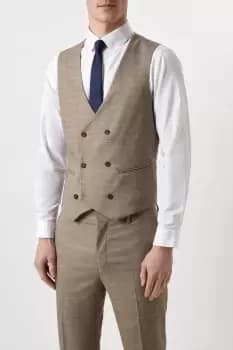 Slim Fit Stone End On End Waistcoat