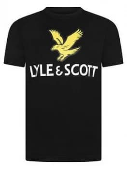 Lyle & Scott Boys Short Sleeve Eagle Logo T-Shirt - Black