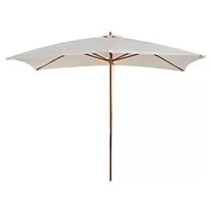 Outsunny Patio Umbrella 01-0215 Polyester, Wood Cream