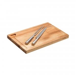 Denby Carving Knife Folk and Board 3 pc Set