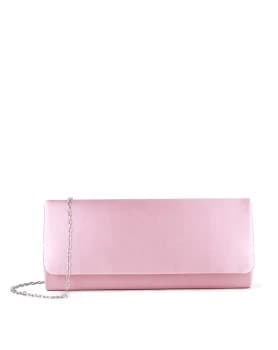 Pink by Paradox London Satin 'shadow' clutch handbag - ONE SIZE