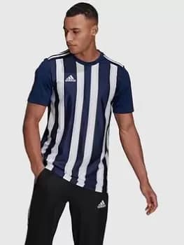 adidas Striped 21 Jersey - Navy/White, Size S, Men