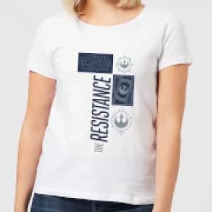 Star Wars The Resistance White Womens T-Shirt - White - 3XL