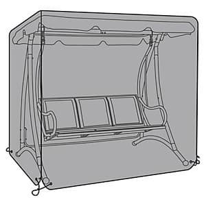 Charles Bentley 3 Seater Garden Swing Seat Cover Black