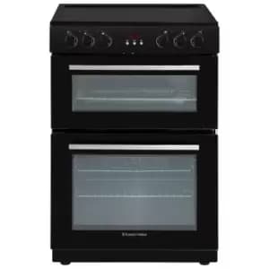 Russell Hobbs RH60EDOEH6001B 60cm Freestanding Electric Double Oven with Ceramic Hobs - Black