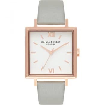 Square Dials Rose Gold & Grey Watch