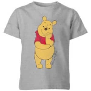 Disney Winnie The Pooh Classic Kids T-Shirt - Grey - 11-12 Years